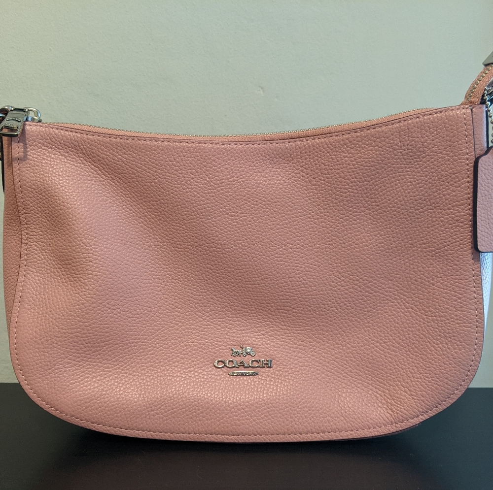 Coach Chelsea Pink Pebble Leather Shoulder Bag